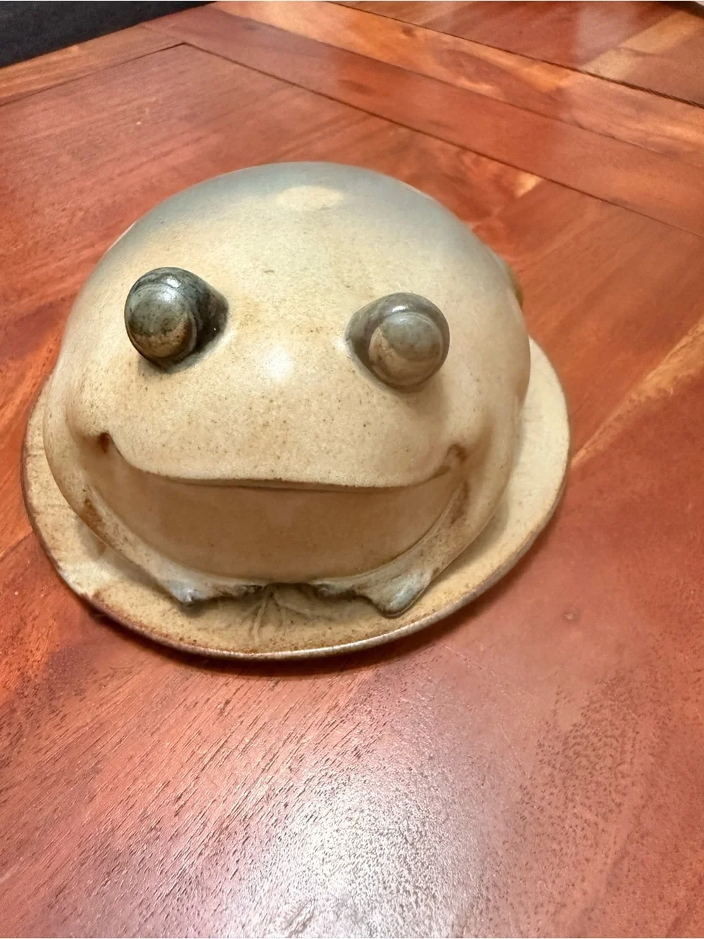 Ceramic Big Belly Frog Trinket Dish - Picture 2 of 9